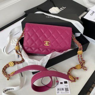 Chanel AP2840 Small Flap Bags Calfskin Purple