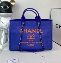 Chanel A66941 Large Shopping Bag A93786 Clothing Blue