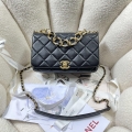 Chanel AS3367 Large Flap Bag 23cm Lambskin Black