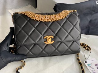 Chanel Small Flap Bag Lambskin AS3241 Black