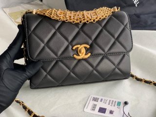 Chanel Small Flap Bag Lambskin AS3240 Black