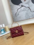 Chanel AP2944 Clutch with Chain Lambskin Wine Red