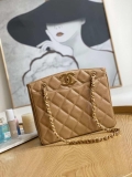 Chanel Vintage A97 Medium Shopping Bag Calfskin Tan