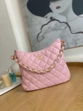 Chanel AS3631 2022 new hippie underarm Hobo bag Lambskin Pink