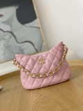 Chanel AS3562 Hobo Handbag Lambskin Pink