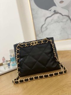 Chanel AS3502 Small TOTE Lambskin Black