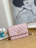 Chanel AS3378 MINI Flap Bag Lambskin Pink