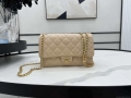 Chanel AS3609 Flap Bag Lambskin Lambskin & Gold-Tone Metal Apricot