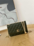 Chanel AP3043 WALLET ON CHAIN Lambskin & Gold-Tone Metal Green