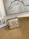 Chanel AP3020 Clutch with chain lambskin gold tone metal Gold