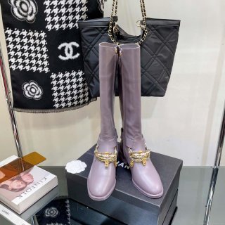 Chanel Women’s Shoes Classcal Chain High Boots G38821