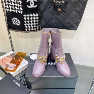 Chanel Women’s Shoes Classcal Chain Hight Boots 190800