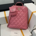 Chanel AS3332 Backpack Shiny Calfskin Bag Pink