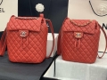 Chanel A91120 Backpack Vintage Lambskin Bag Red