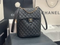 Chanel A91120 Backpack Vintage Lambskin Bag Black