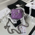 Chanel AP2718 Small Vanity With Chain Purple Lambskin