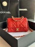 Chanel flap bag Lambskin AS3498 Red