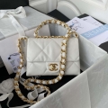 Chanel flap bag Lambskin AS3498 White