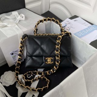 Chanel flap bag Lambskin AS3498 Black