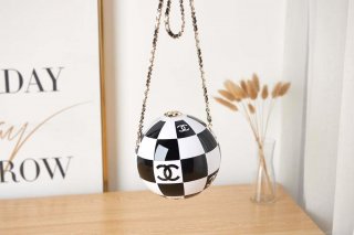 Chanel AS3716 Evening Sphere Minaudiere Resin Enamel & Gold-Tone Metal