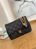 Chanel AS3921 Flap Chain Bag Calfskin Gold