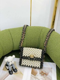 Chanel 22SS summer new collection artificial pearls and glazed pearl strings White