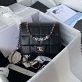 Chanel AS3331 Small Flap 19cm Bag Black Lambskin Gold