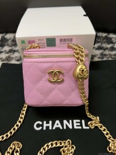 Chanel AP3203 Clutch With Chain Grained Calfskin Pink