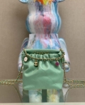 Chanel AS3793 Small Bucket Bag Lambskin Resin & Gold-Tone Metal Light Green