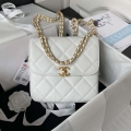 Chanel AS3384 Backpack Chain bag lambskin White