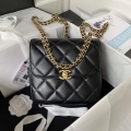 Chanel AS3384 Backpack Chain bag lambskin Black