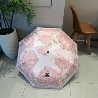 Chanel Three Fold Automatic Folding Sun Umbrella C855661