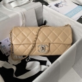 Chanel AS3791 Flap Bag Lambskin Apricot