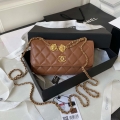 Chanel AP3426 Woc Mini Flap Bag Lambskin 17cm Brown