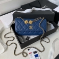 Chanel AP3426 Woc Mini Flap Bag Lambskin 17cm Blue