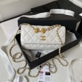 Chanel AP3426 Woc Mini Flap Bag Lambskin 17cm White