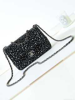 Chanel AS4268 EVENING Bag Strass Crystal Pearls & Ruthenium-Finish Metal