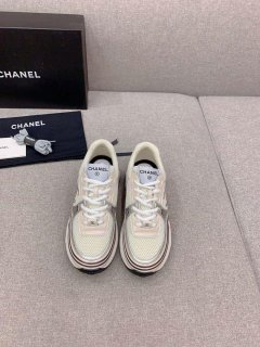 Chanel Women’s Sneaker G45077 Designer Trainers Fabric Laminated C90102