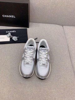 Chanel Women’s Sneaker G45077 Designer Trainers Fabric Laminated C90103