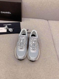 Chanel Women’s Sneaker G45077 Designer Trainers Fabric Laminated C90104