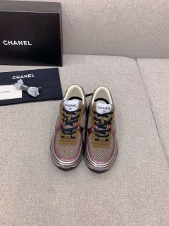 Chanel Women’s Sneaker G45077 Designer Trainers Fabric Laminated C90108