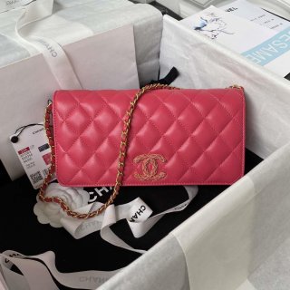 Chanel AP3363 Flap Baguette Bag Lambskin Red