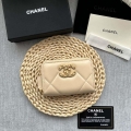 Chanel AP0945 CARD HOLDER Lambskin Beige