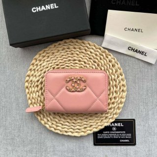 Chanel AP0945 CARD HOLDER Lambskin Pink