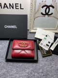 Chanel AP1064 CARD HOLDER Lambskin Red