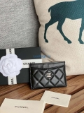 Chanel AP0213 Card Holder Lambskin Black