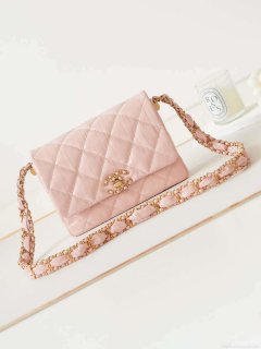 Chanel AS4423 Flap Lambskin bag Pink