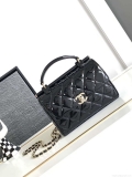 Chanel AS4511 Patent Calfskin & Gold-Tone Metal Black