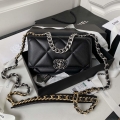 Chanel AP3267 19 Wallet on Chain Woc Shiny Lambskin Black