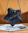 Chanel AS4579 Star Handbag metallic Lambskin gold metal Black